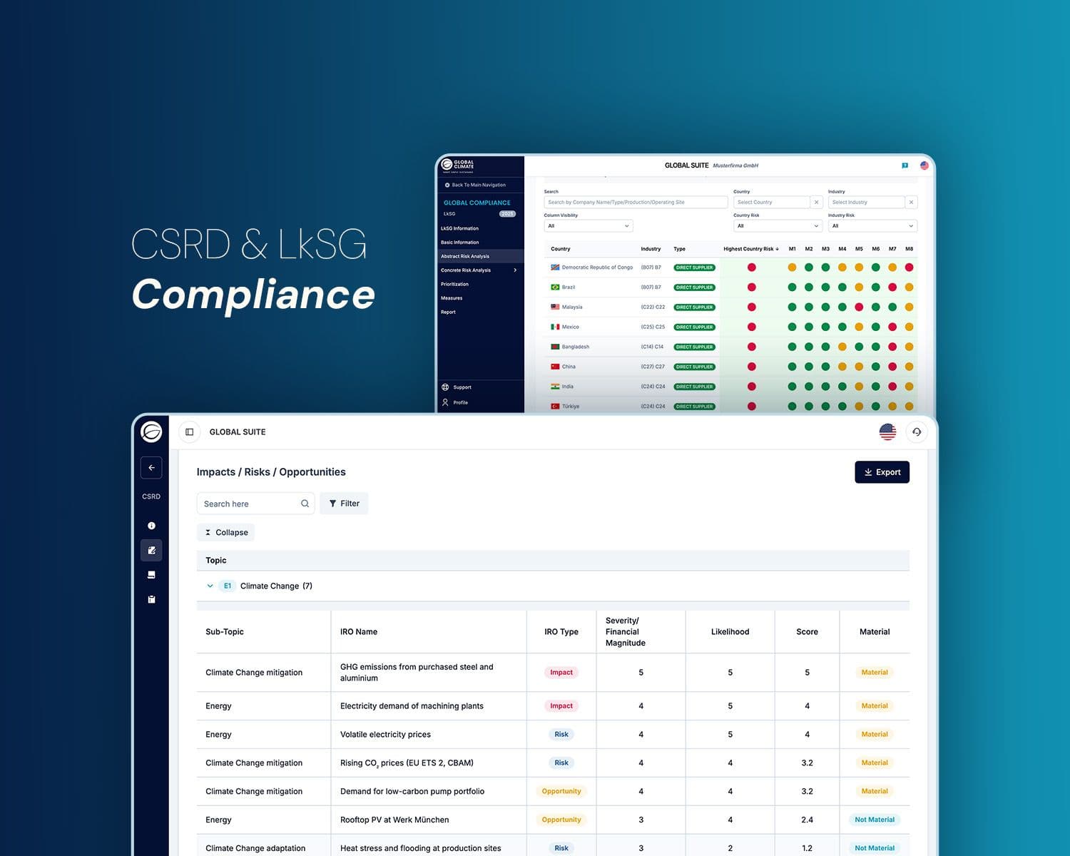 CSRD & LkSG Compliance