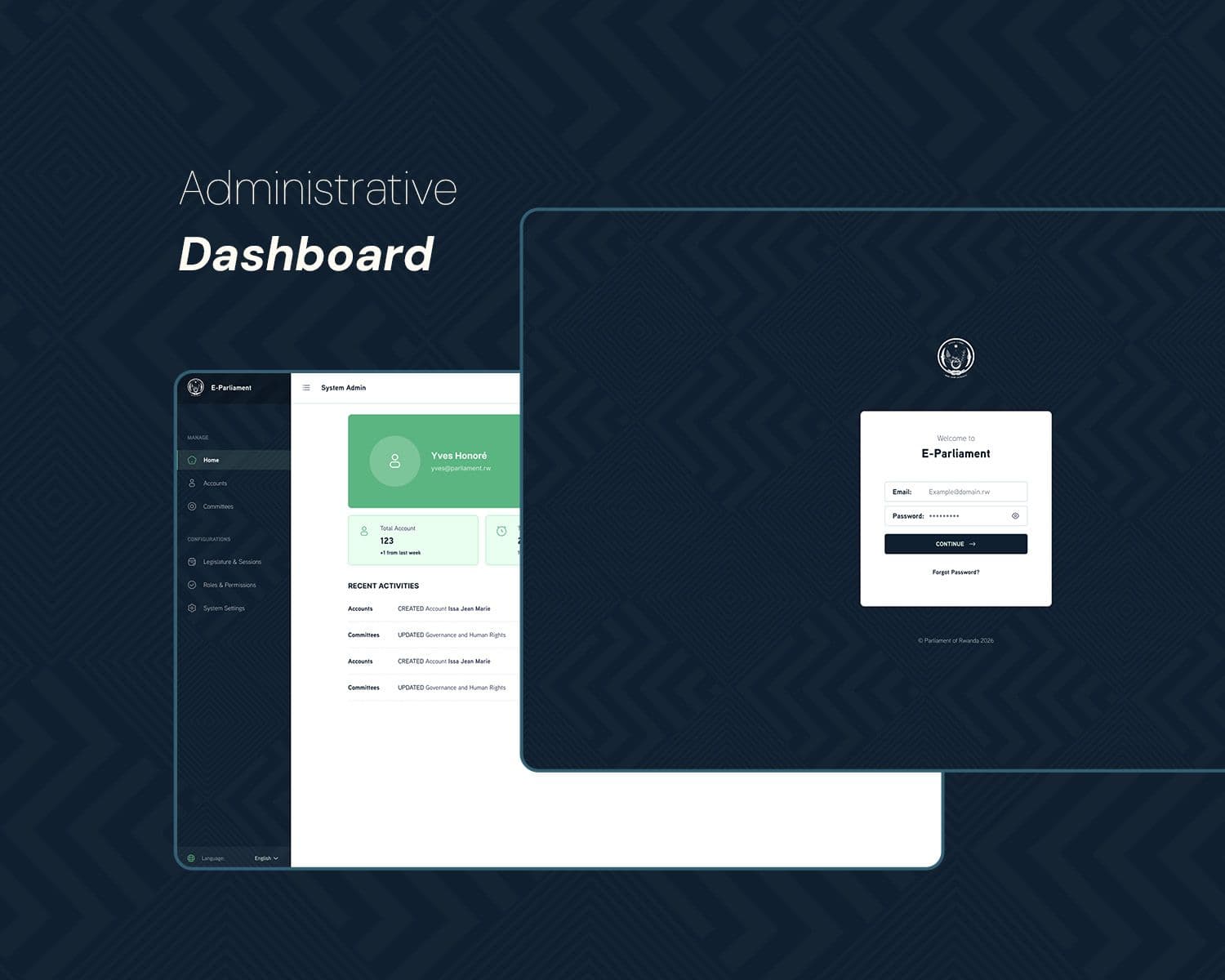 Administration Dashboard